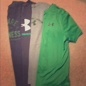 Lot of 4 Under Armour t-shirts size YLG